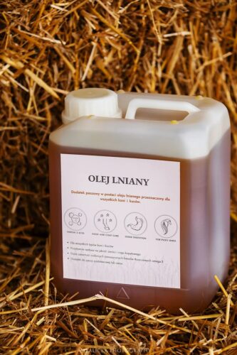 Olej dla koni Lniany