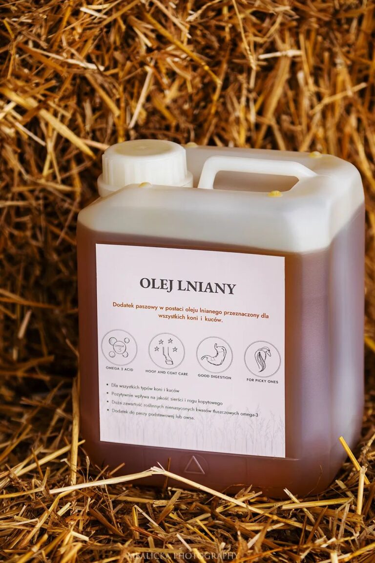 Olej dla koni Lniany